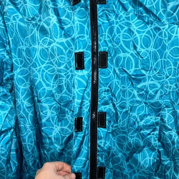 Blue fleeced lined Jacket - Picture 3 of 6